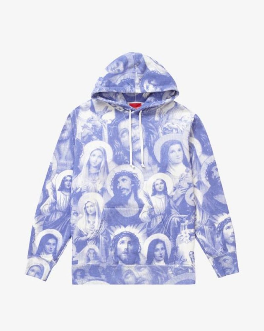 Secret Sneaker Store Online Supreme Fw18 Mary And Jesus Purple Hoodie | Streetwear