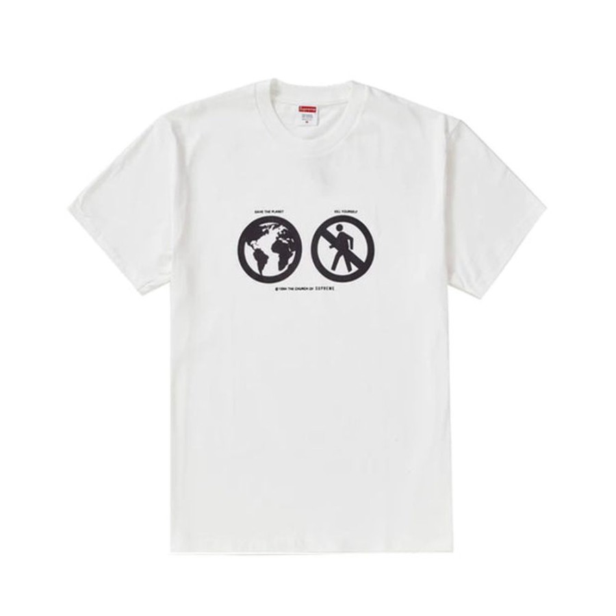 Secret Sneaker Store Online Supreme Save The Planet Tee White - | Streetwear