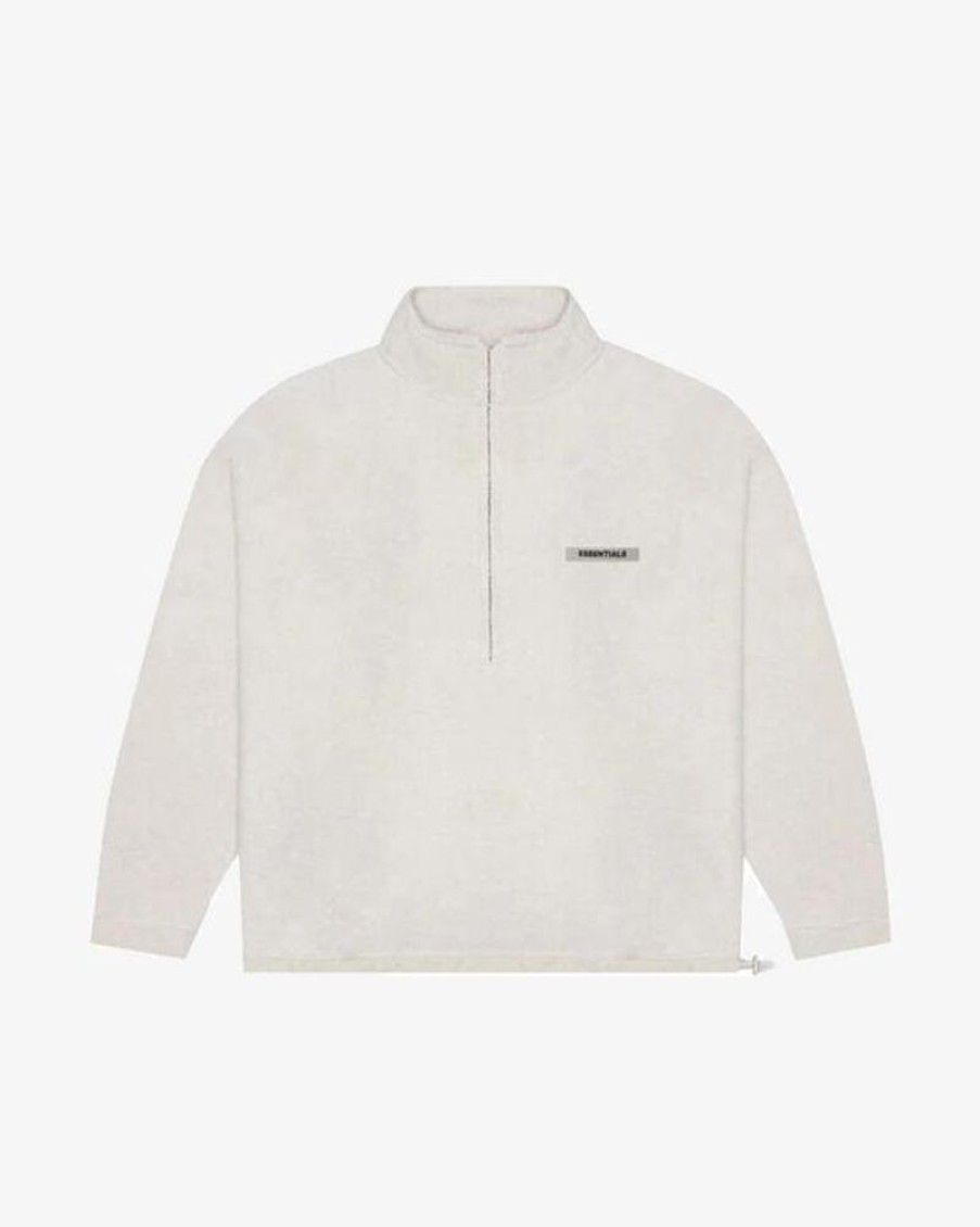 Secret Sneaker Store Online Fog Essentials Ss20 Oatmeal Polar Fleece Half Zip Pullover | Streetwear